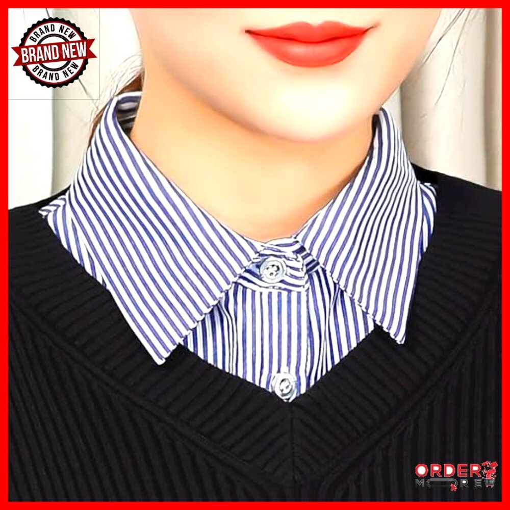 Cotton Detachable Dickey Collar Blouse Top One Size Fits S-M-L - Picture 7 of 7
